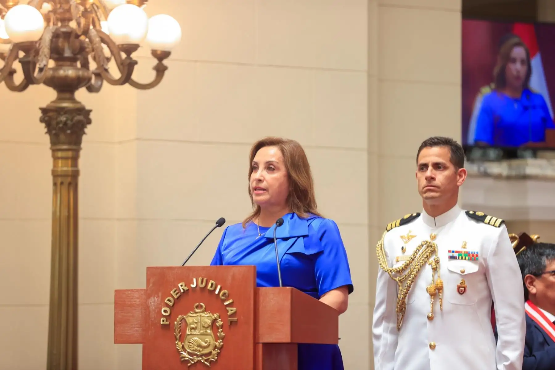 Presidenta Dina Boluarte participa en ceremonia de inicio del Año Judicial 2025. Foto: ANDINA/Prensa Presidencia