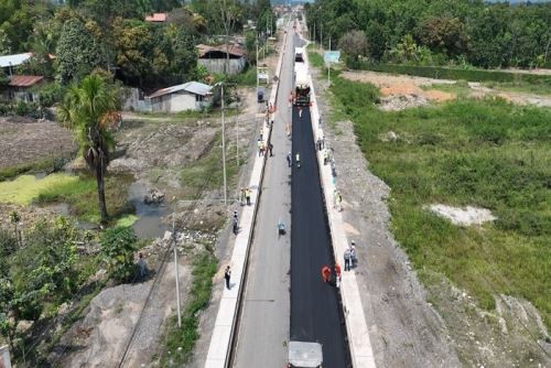 Esta vía conecta los distritos de Soritor, Moyobamba y Tarapoto, en la región San Martín.