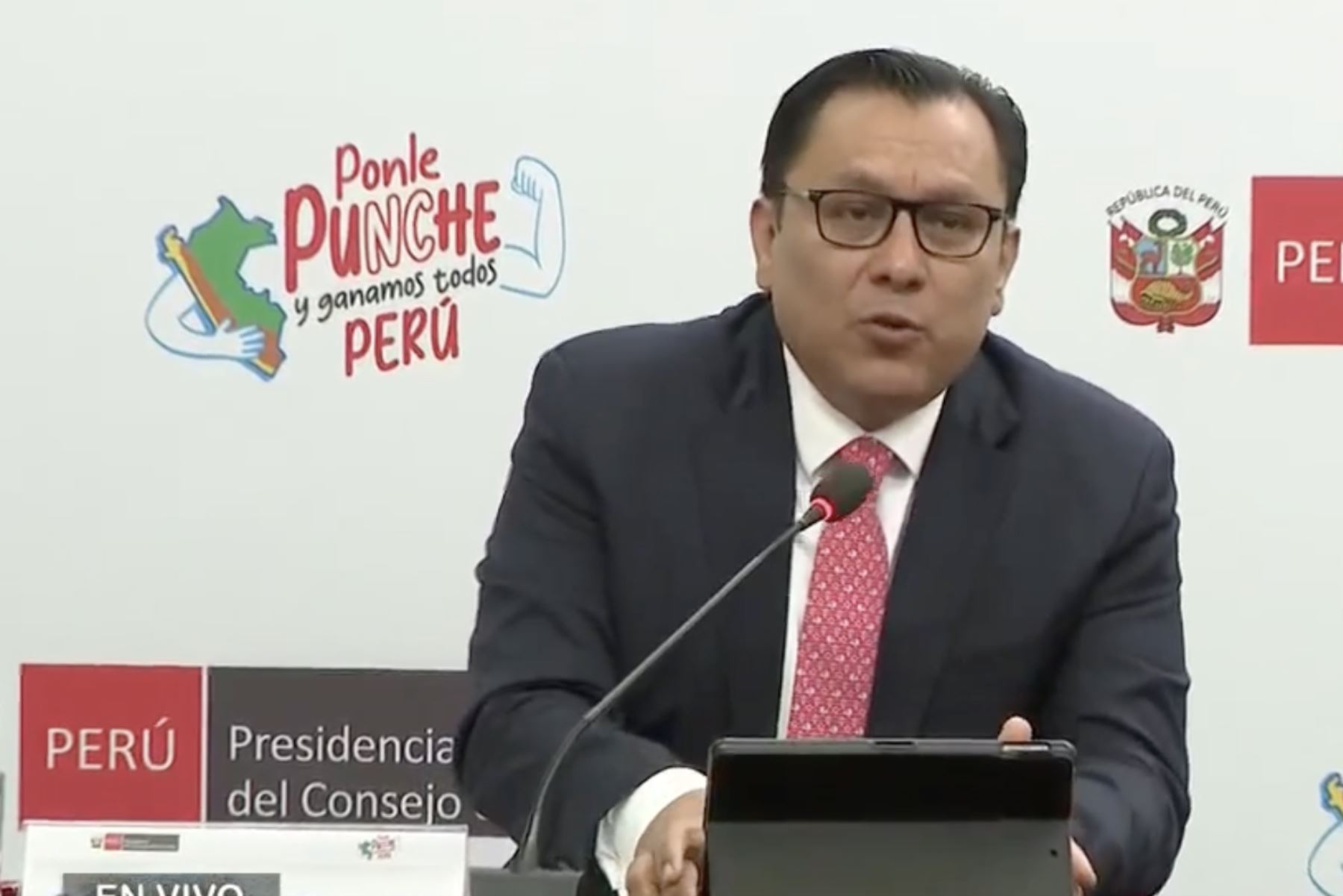 Ministro de la Producción, Sergio González Guerrero. Imagen: Captura TV