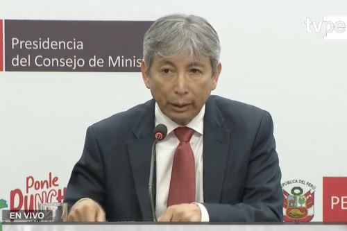 Ministro de Economía y Finanzas, José Arista. Captura TV