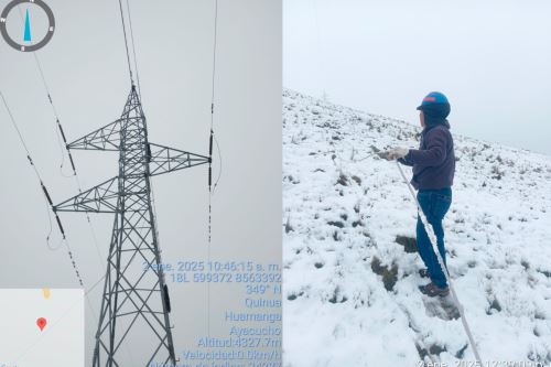 El desperfecto se produjo en Apacheta, informó Electrocentro Ayacucho. ANDINA/Difusión