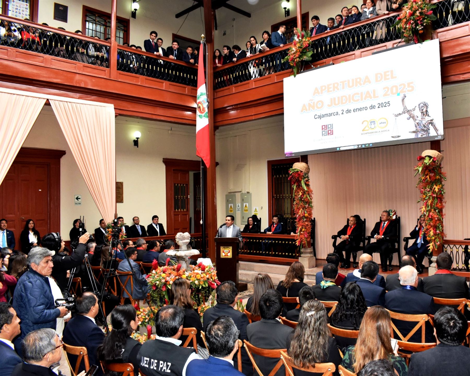 Ceremonia de apertura del año judicial en Cajamarca.ANDINA/Difusión