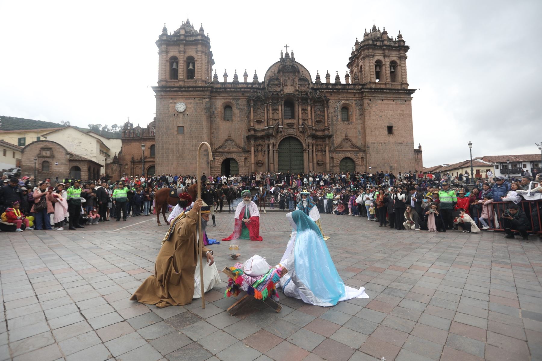 Se recordó la larga travesía que hicieron los Reyes Magos, guiados por la estrella de Belén, para ver al Niño Jesús. Foto: ANDINA/Cortesía Percy Hurtado