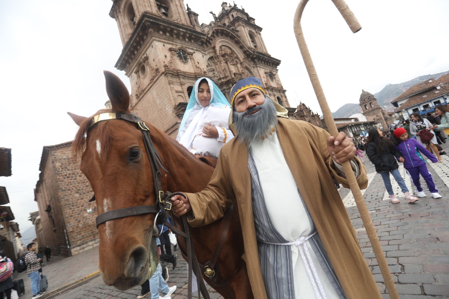 Se recordó la larga travesía que hicieron los Reyes Magos, guiados por la estrella de Belén, para ver al Niño Jesús. Foto: ANDINA/Cortesía Percy Hurtado