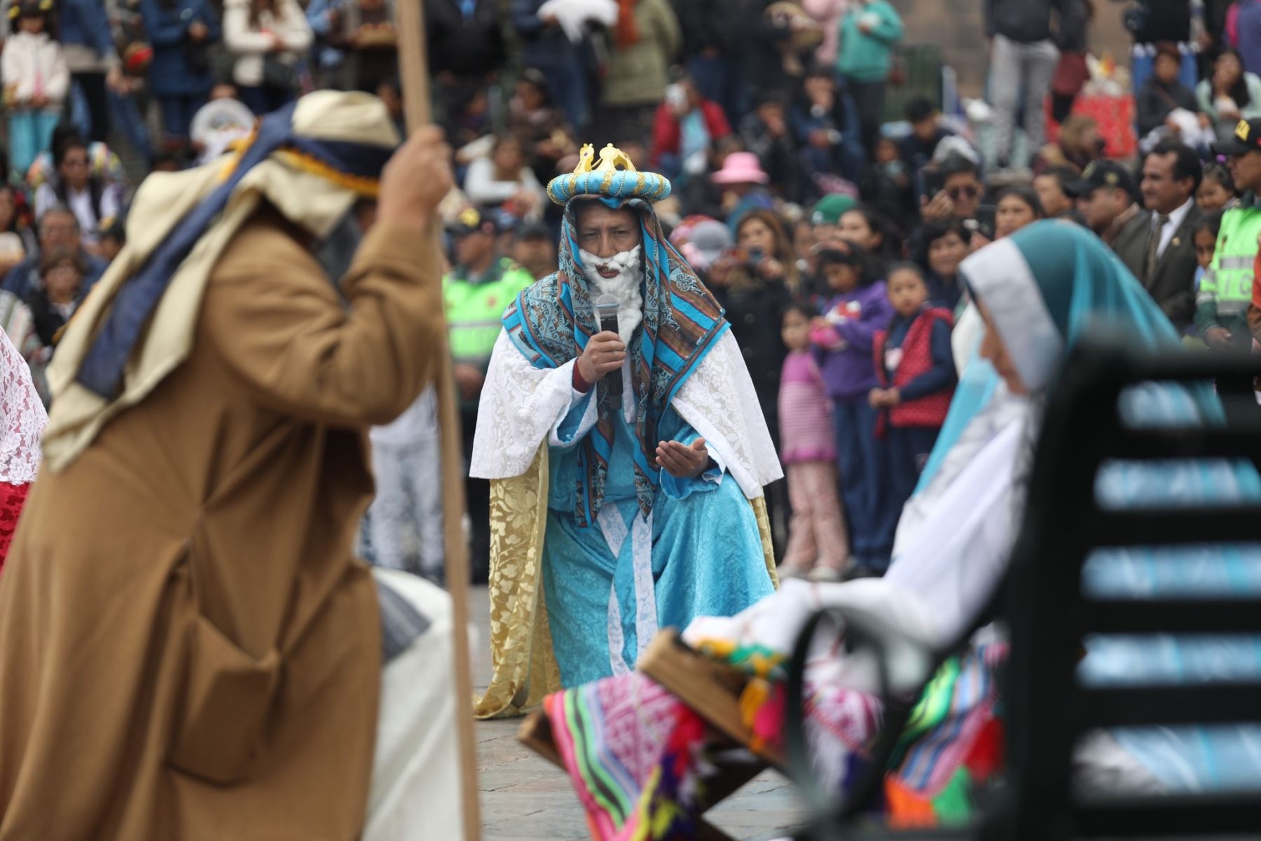 Se recordó la larga travesía que hicieron los Reyes Magos, guiados por la estrella de Belén, para ver al Niño Jesús. Foto: ANDINA/Cortesía Percy Hurtado