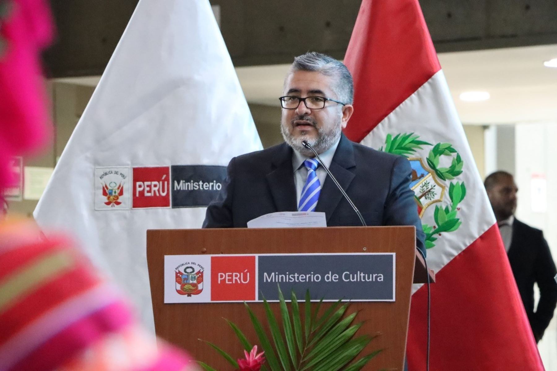 Ministro de Cultura, Fabricio Valencia. Foto: MINCUL/Difusión.