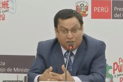 Ministro de Salud, César Vásquez Foto: Captura TV