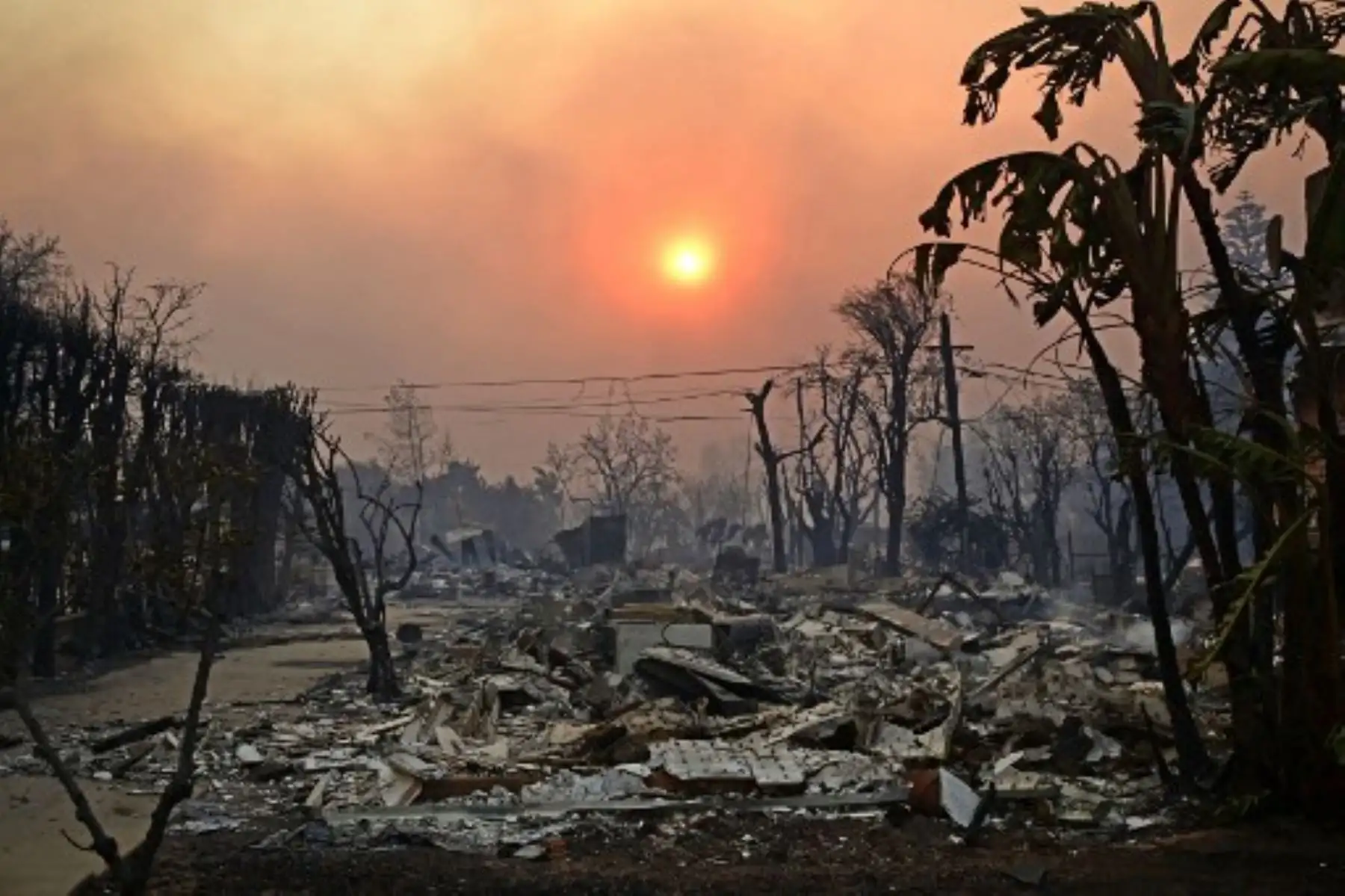 Destrucción y desolación han dejado a su paso los incendios en California. Foto: AFP