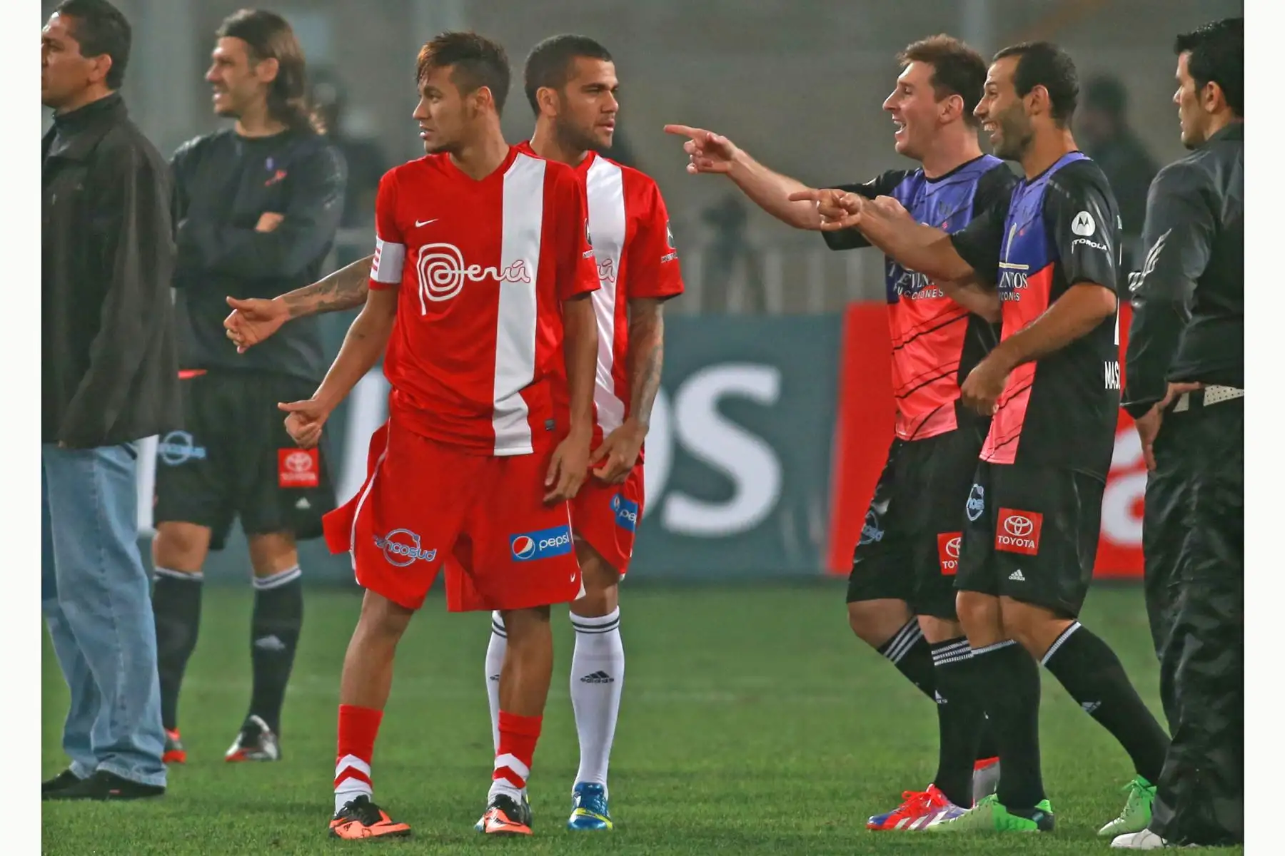 2 de julio del 2013. Partido de exhibición Messi y sus Amigos vs Resto del Mundo.Foto: ANDINA/Juan Carlos Guzmán Negrini