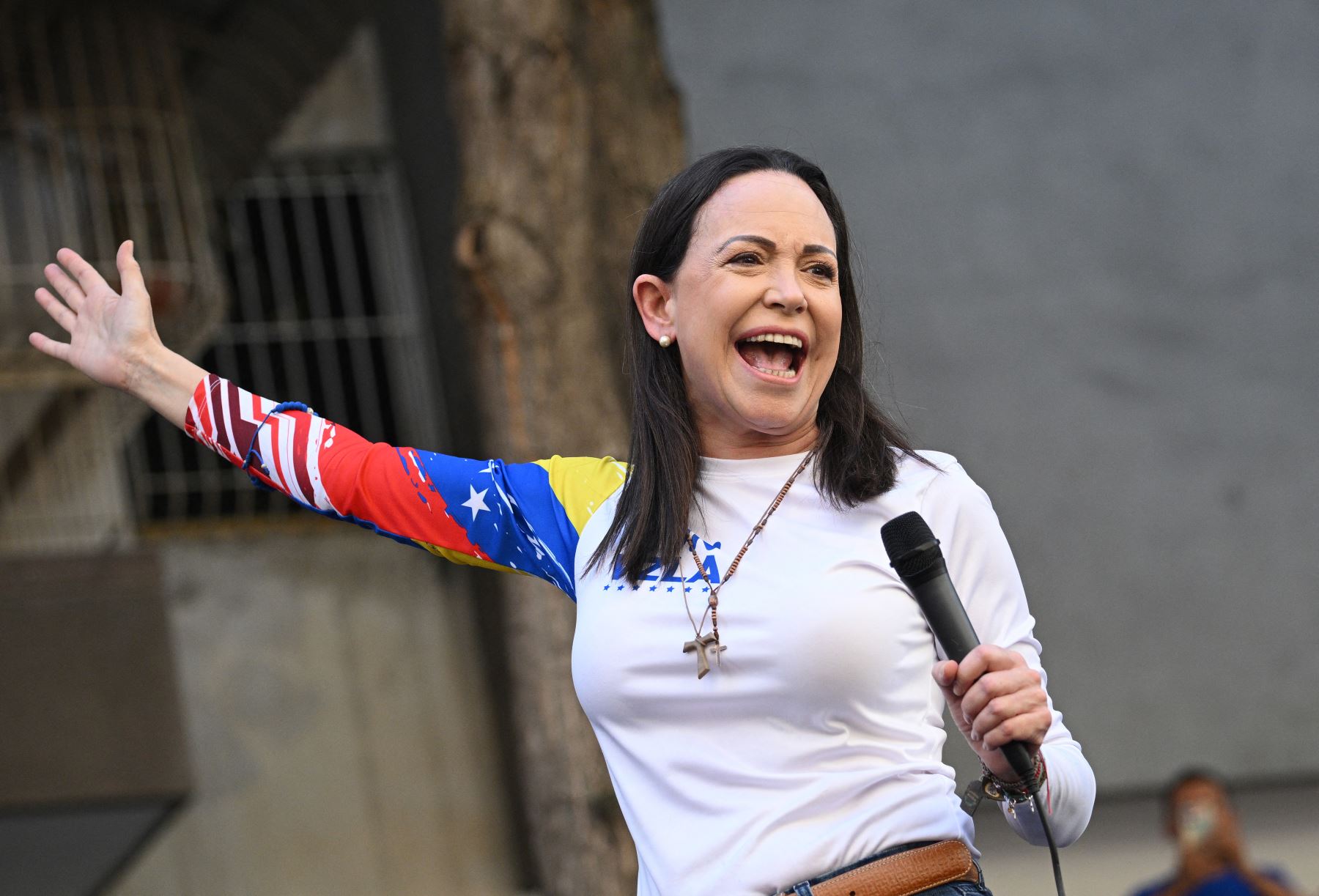 María Corina Machado, líder de la oposición en Venezuela. Foto: AFP