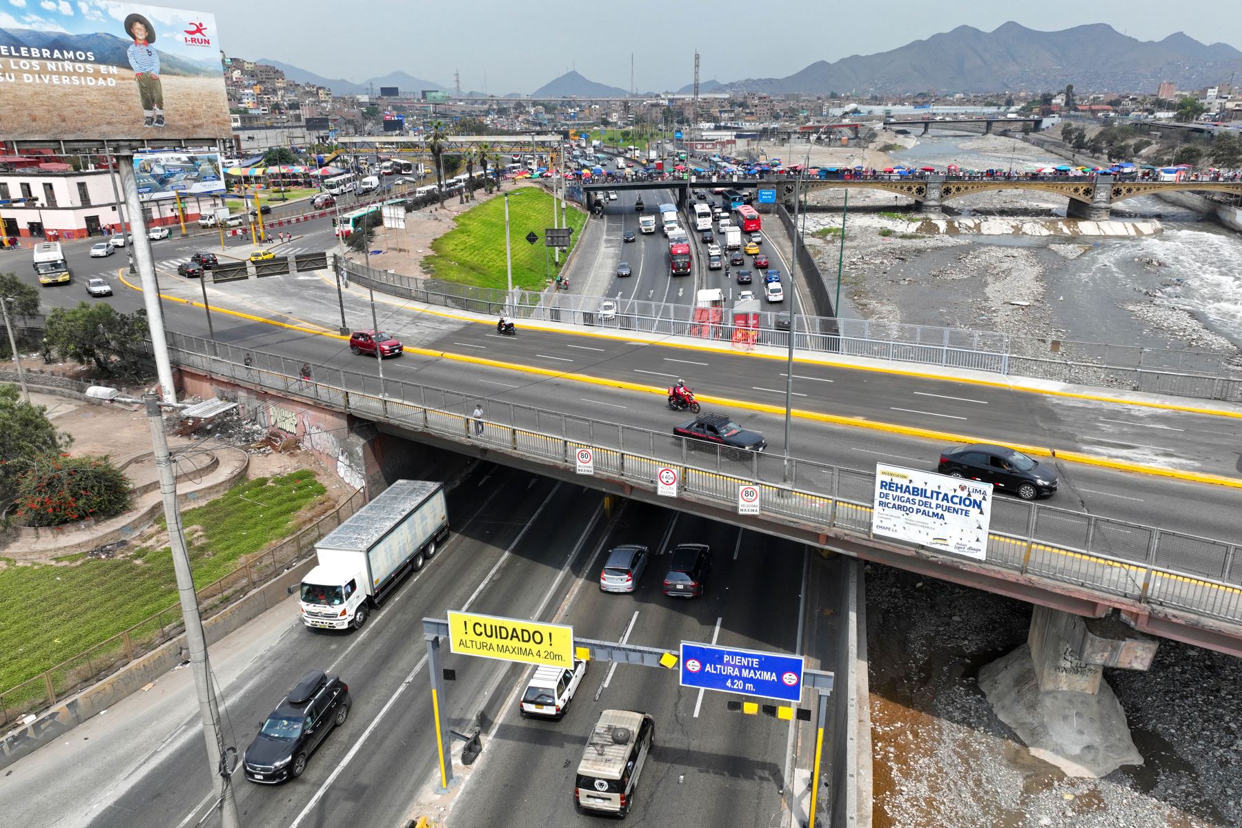 Puente Ricardo Palma. Foto: ANDINA/Daniel Bracamonte