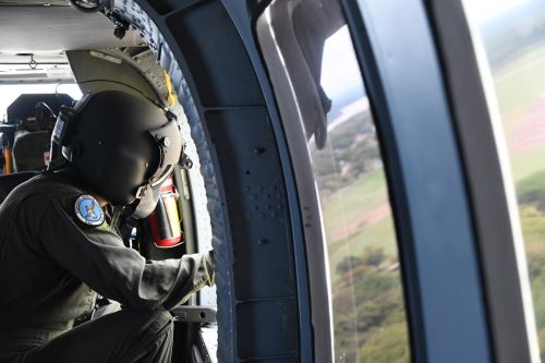 Equipo de la Fuerza Aeroespacial participa en misión de búsqueda y rescate en Antioquia. Foto: Fuerza Aeroespacial Colombiana/X.