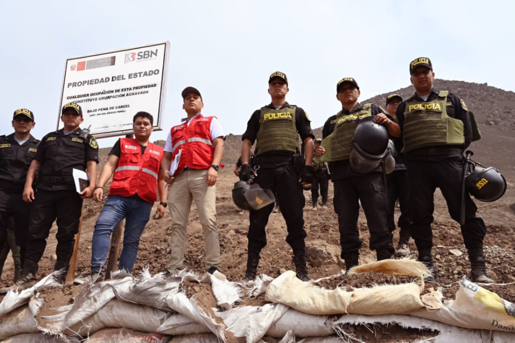 La SBN recordó que los delitos de usurpación y tráfico ilícito de terrenos estatales son sancionados hasta con 12 años de pena privativa de la libertad. Foto: ANDINA/SBN