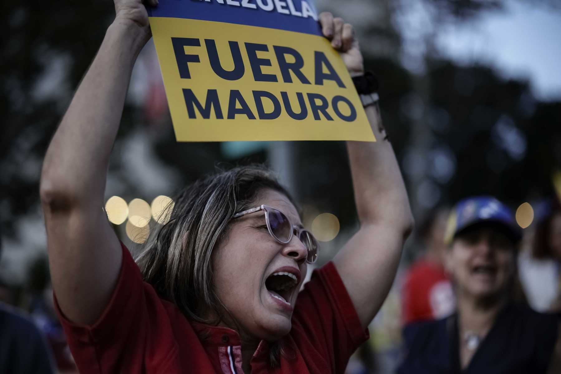 Venezolanos participan en una manifestación en San José (Costa Rica). Imagen del 10 de enero. Foto: EFE