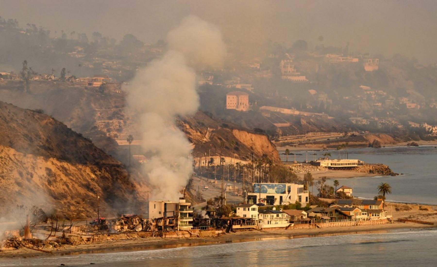 Los incendios que arrasan Los Ángeles son considerados por el Gobierno de EE. UU. como "los más devastadores" en la historia de California. Foto: AFP/Archivo