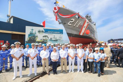 Ceremonia de bautizo y botadura de las patrullas marítimas B.A.P. “Río Huarmey” y B.A.P. “Río Nepeña” en la región Áncash