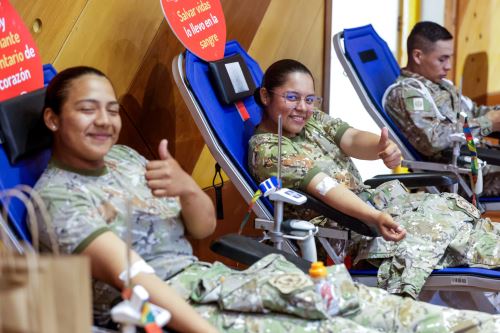 Solidaridad en acción: Ejército Peruano dona sangre para niños del INSN de San Borja