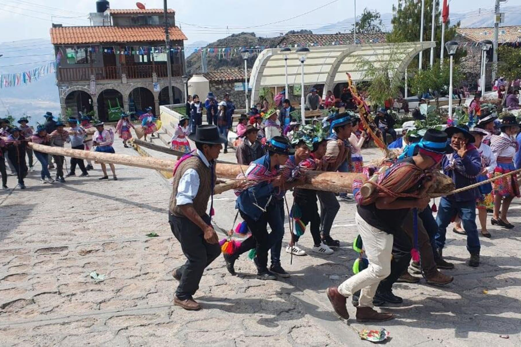 El kullu wantuy involucra a los ochos ayllus que conforman el distrito de Congalla, región Huancavelica. Foto: ANDINA/Mincul