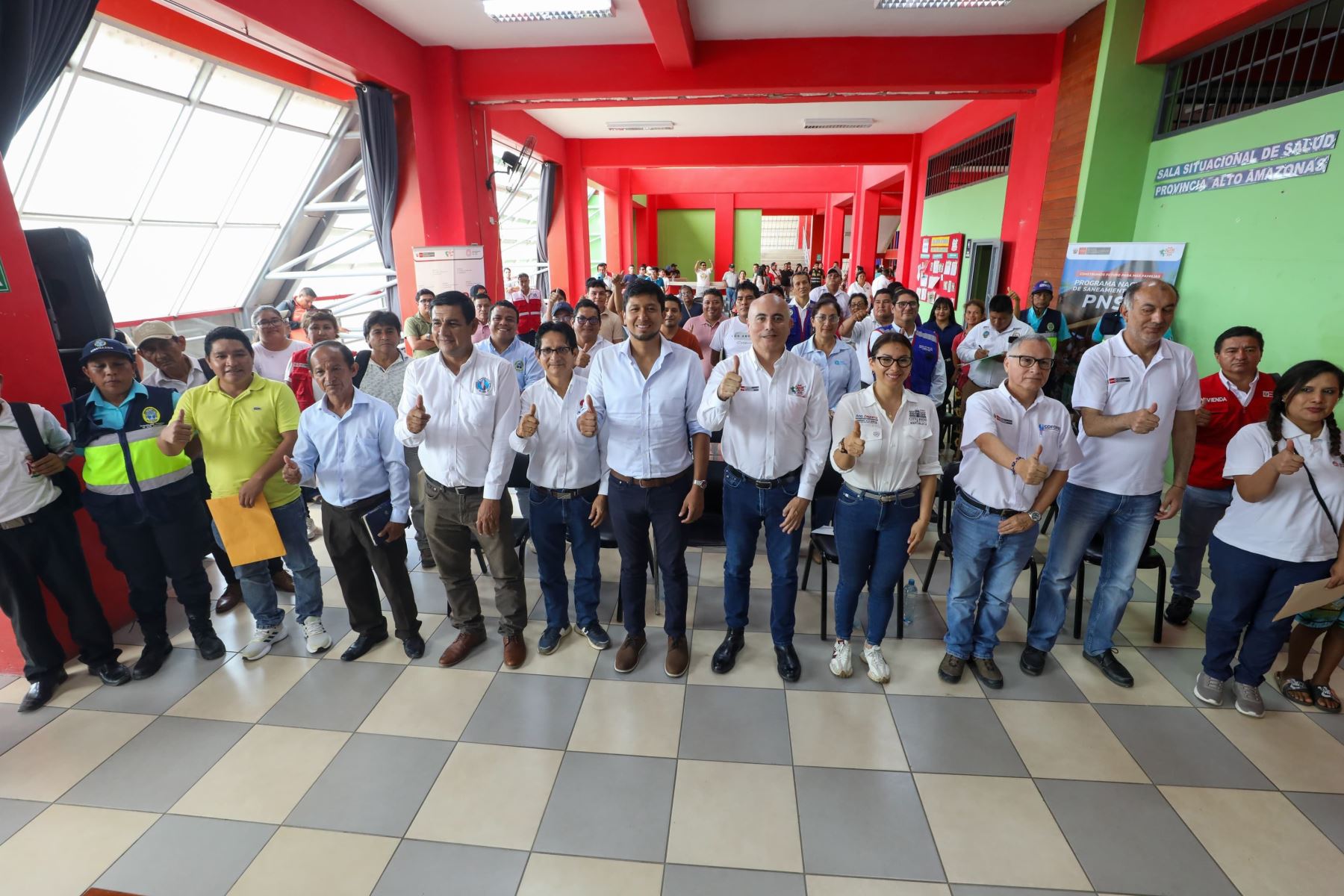 El taller de asistencia técnica, organizado por el Ministerio de Vivienda, Construcción y Saneamiento, se desarrolló en el auditorio del estadio municipal de Yurimaguas. Foto: ANDINA/MVCS