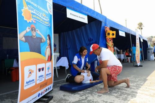 EsSalud instalará puesto de auxilio rápido en la Playa Agua Dulce de Chorrillos. Foto: Difusión