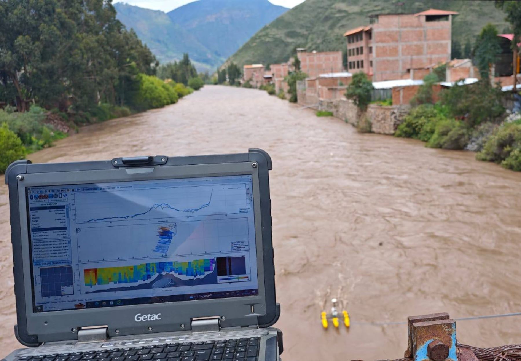 El Senamhi Cusco advirtió del incremento del caudal de los ríos Vilcanota y Mapacho, a causa de las lluvias intensas, que pondría en riesgo a diversas poblaciones de dicha región. ANDINA/Difusión