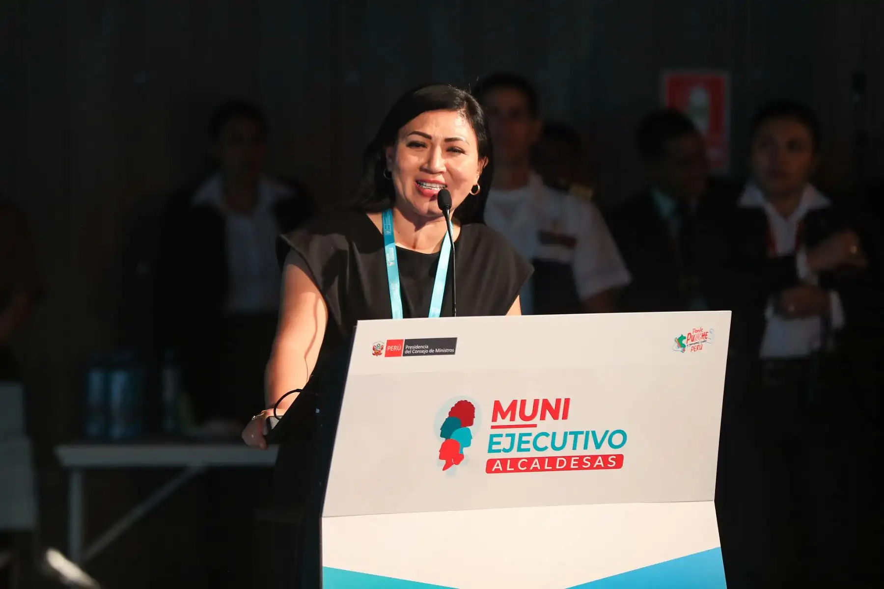 La señora Presidenta de la República, Dina Ercilia Boluarte Zegarra, participa en el MUNI Ejecutivo Alcaldesas 2025. Foto: ANDINA/Prensa Presidencia