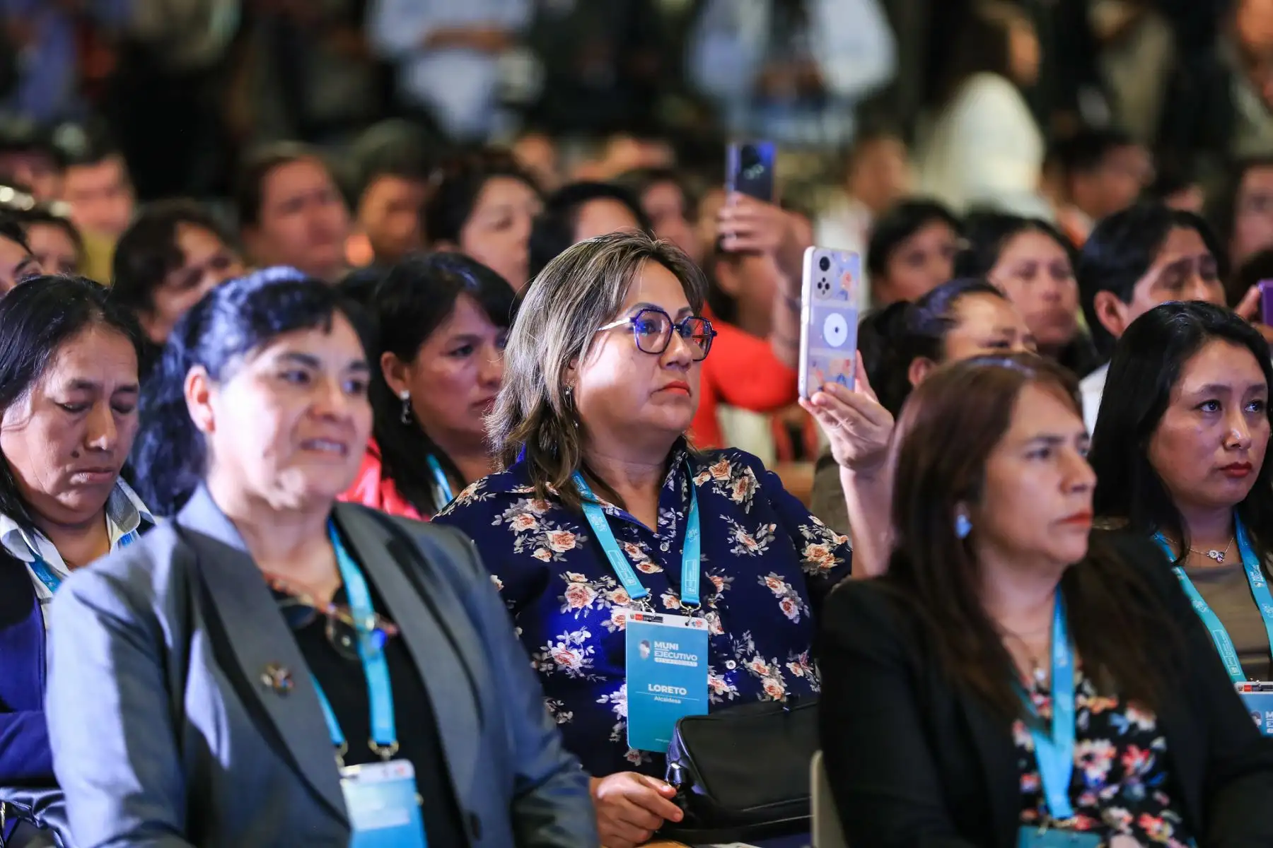 La señora Presidenta de la República, Dina Ercilia Boluarte Zegarra, participa en el MUNI Ejecutivo Alcaldesas 2025. Foto: ANDINA/Prensa Presidencia