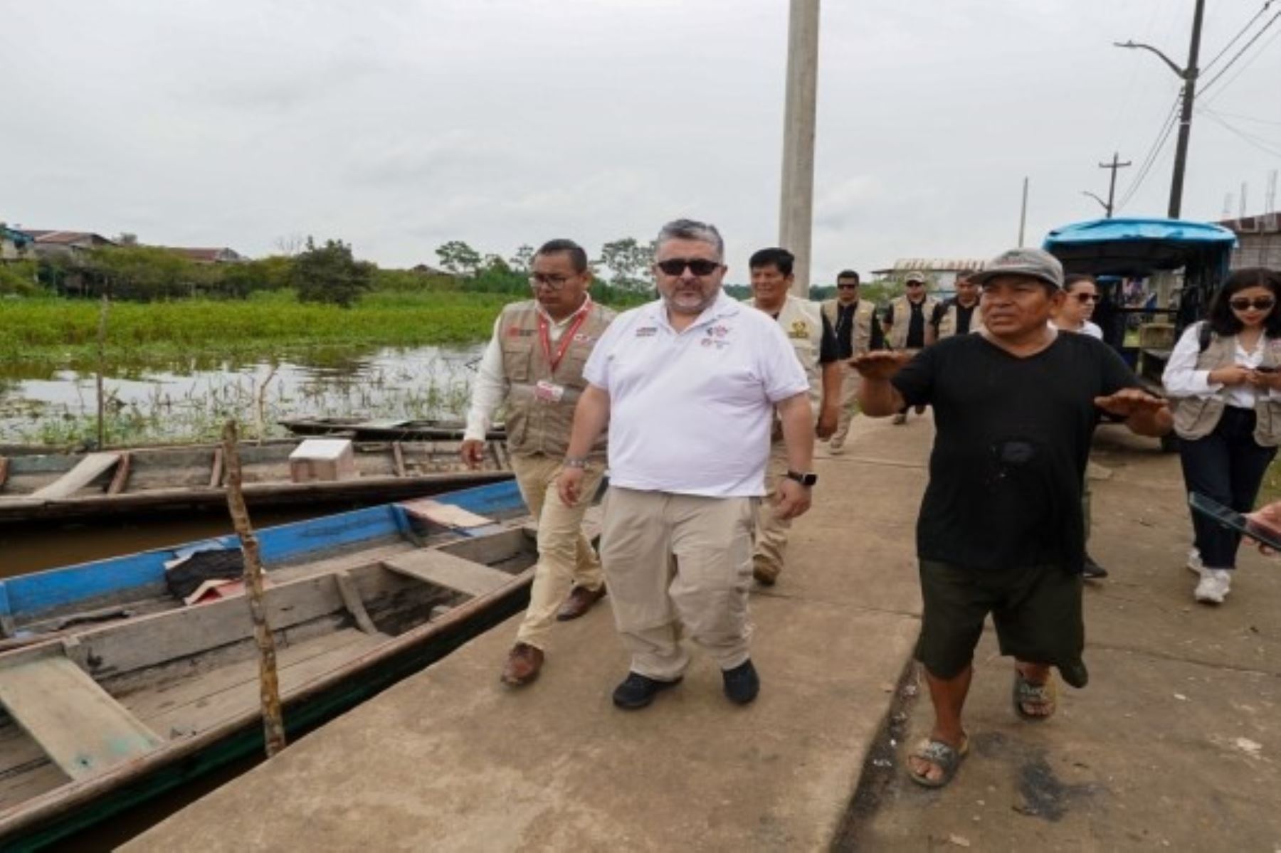 El ministro Fabricio Valencia cumplió recargada agenda de trabajo en la región Loreto. Foto: Mincul