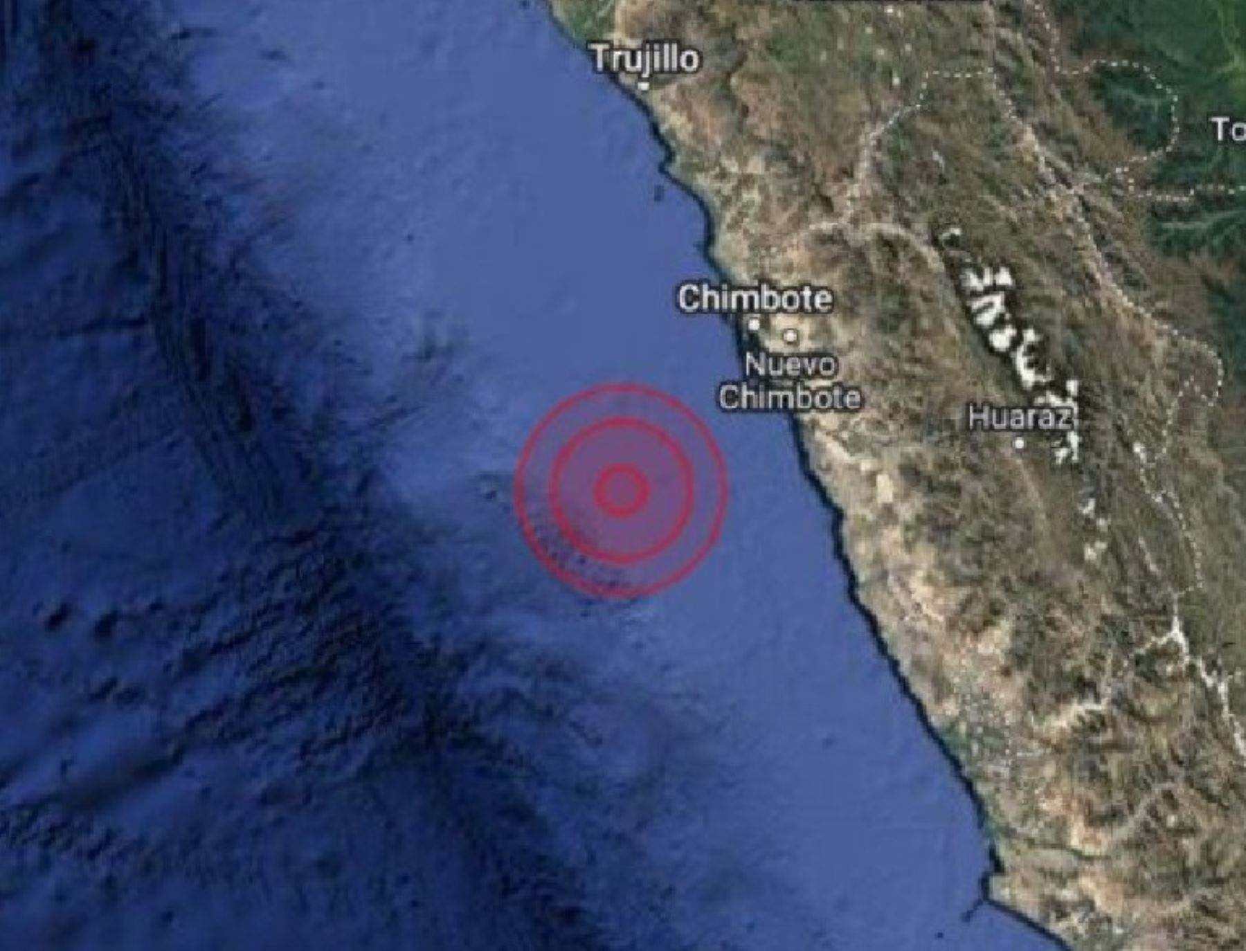 Un temblor de magnitud 4.0 se registró esta madrugada en la costa de la región Áncash.