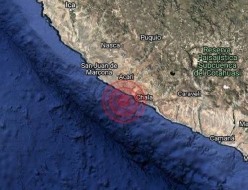 Un temblor de magnitud 3.8 se registró en la madrugada de hoy miércoles 15 de enero en la costa de la región Arequipa.