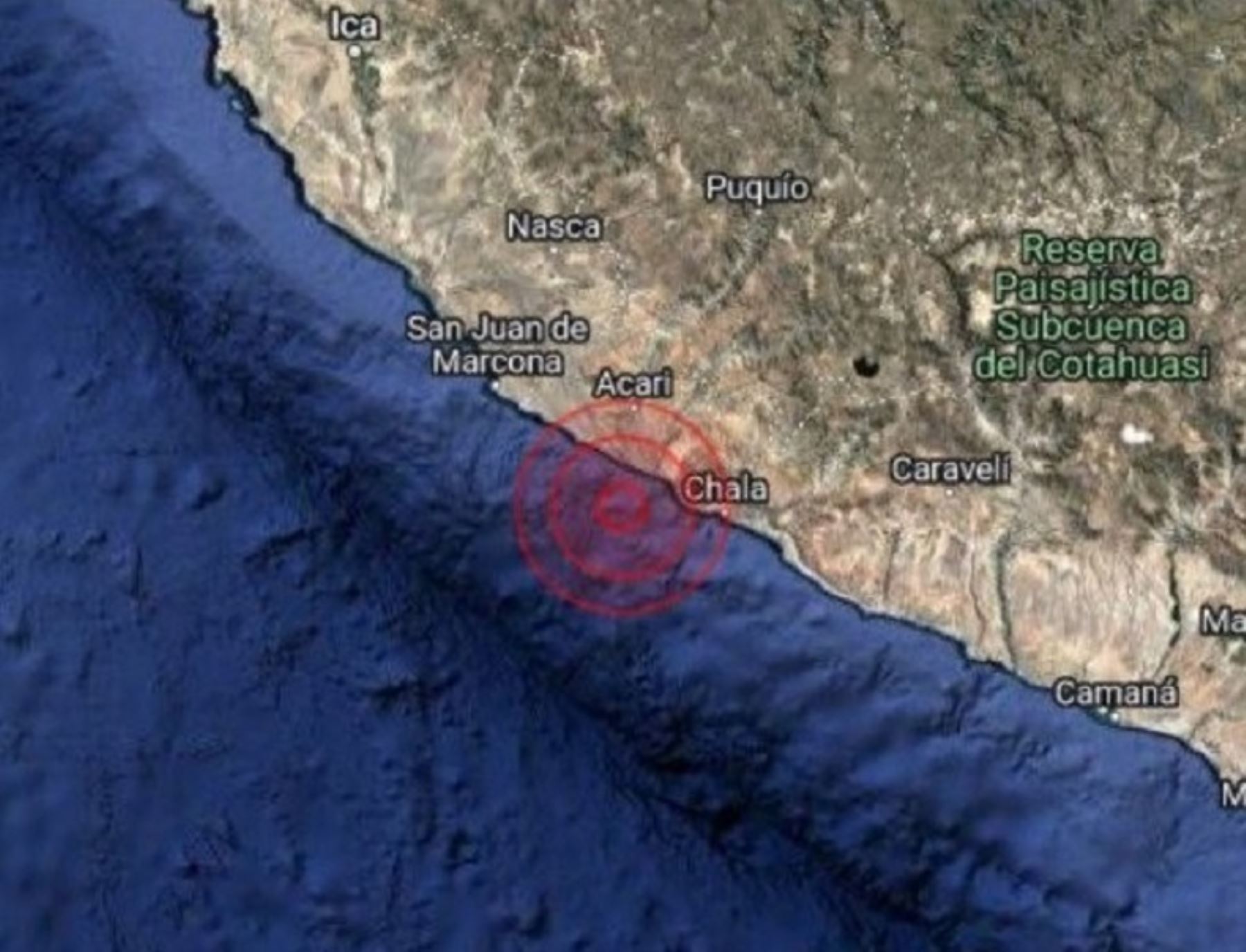 Un temblor de magnitud 3.8 se registró en la madrugada de hoy miércoles 15 de enero en la costa de la región Arequipa.