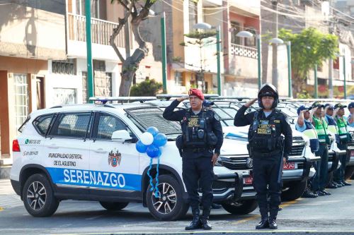 El Agustino refuerza su seguridad: presentan 14 modernas camionetas para el patrullaje del distrito