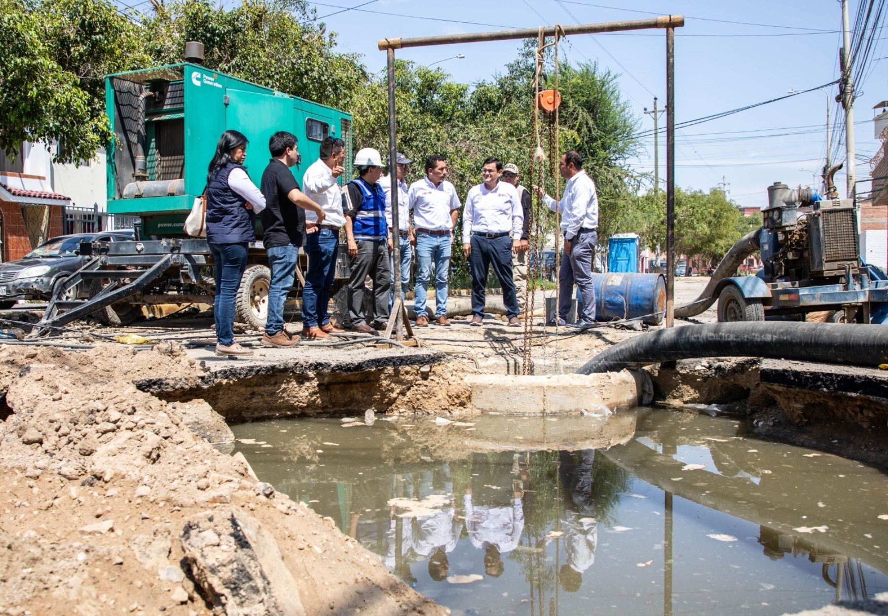 El Ministerio de Vivienda invertirá más de S/ 45 millones para la reparación de colectores Norte y Sur de la ciudad de Chiclayo que se encuentran colapsados. ANDINA/Difusión