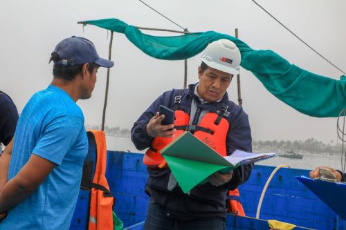 Fiscalización pesquera. Cortesía Produce