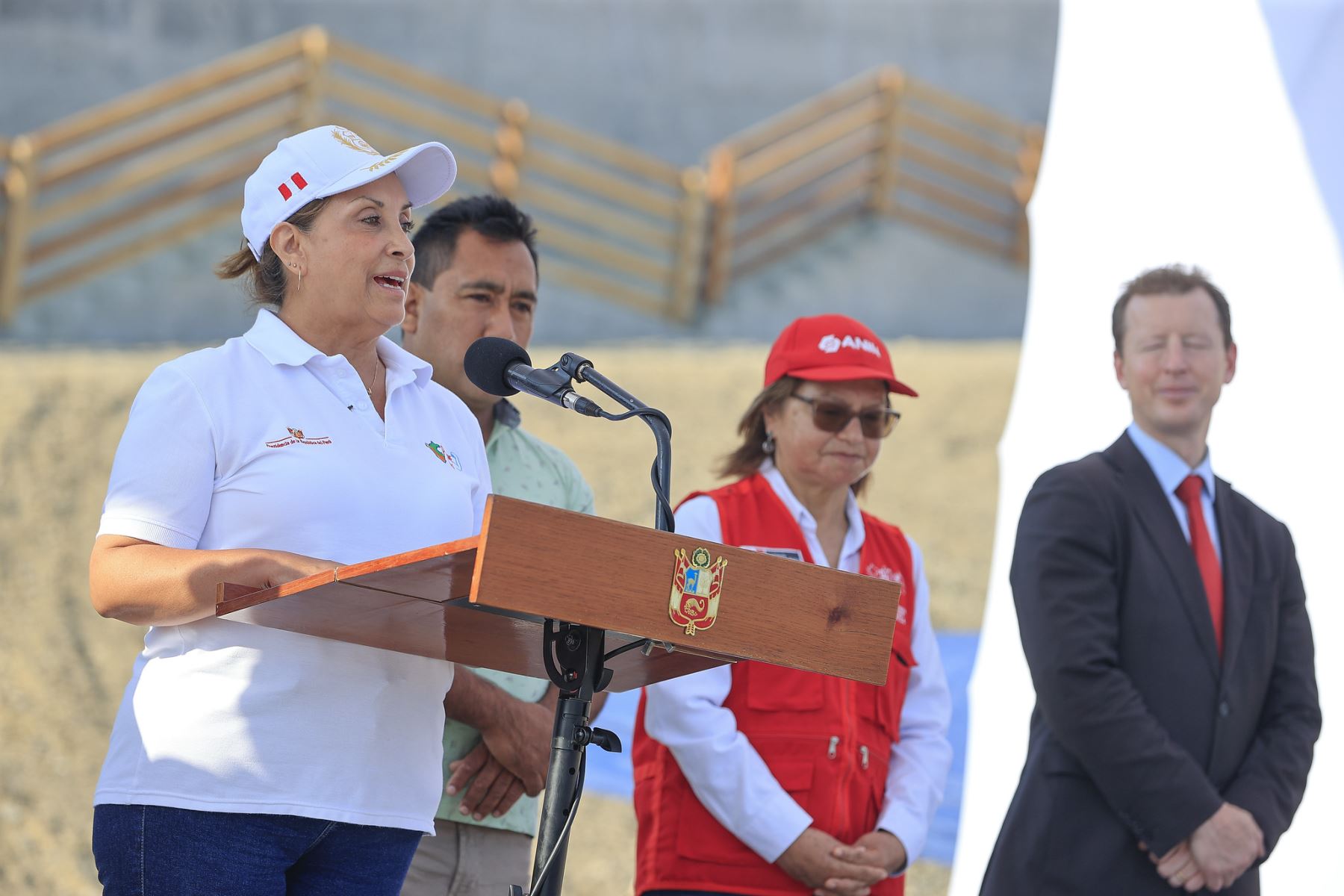 Inauguración de la solución integral frente a las inundaciones de la Quebrada el Leó en la Libertad. Foto: ANDINA/Prensa Presidencia