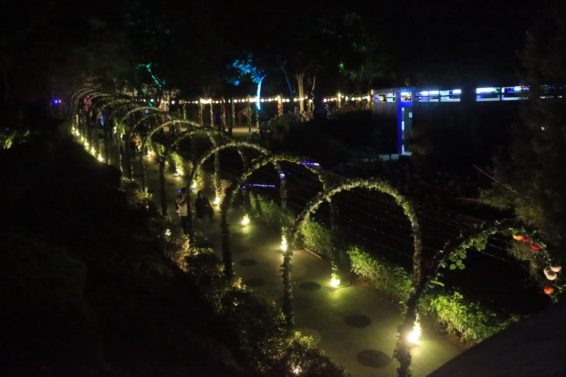 Bosque Mágico Encantado, el nuevo atractivo implementado en el Club Metropolitano Huáscar, que fusiona la naturaleza y la magia para ofrecer una experiencia diferente a sus visitantes. FOTO:ANDINA/Hector Vinces