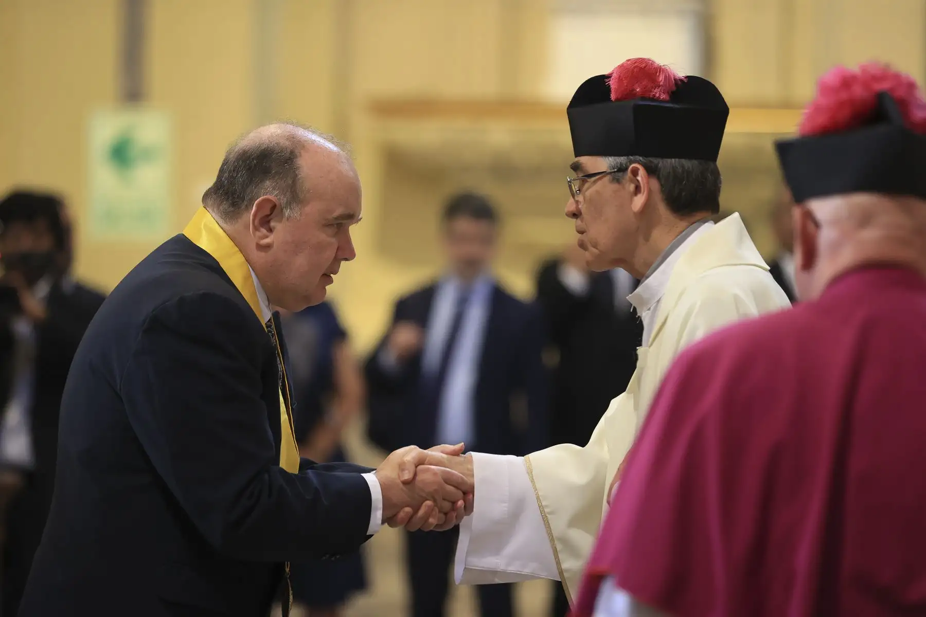 El alcalde de Lima, Rafael López Aliaga, acompañado de autoridades municipales y congresistas, participó de la Misa y Te Deum por el 490 aniversario de la ciudad de Lima. Foto: ANDINA/Jhonel Rodríguez Robles