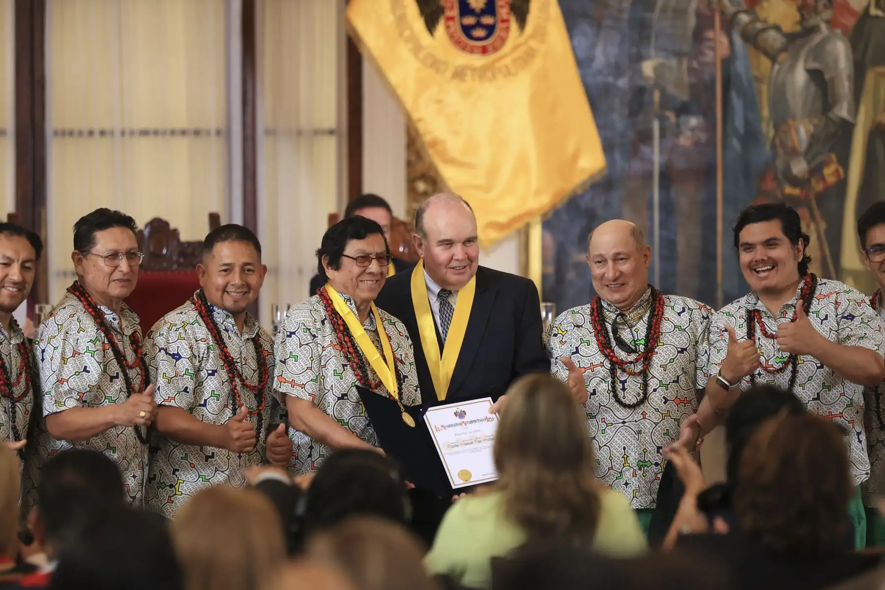 Se realizó la sesión solemne por el 490 aniversario de Lima con la presencia del alcalde Rafael López Aliaga y regidores municipales. Foto: ANDINA/Jhonel Rodríguez Robles