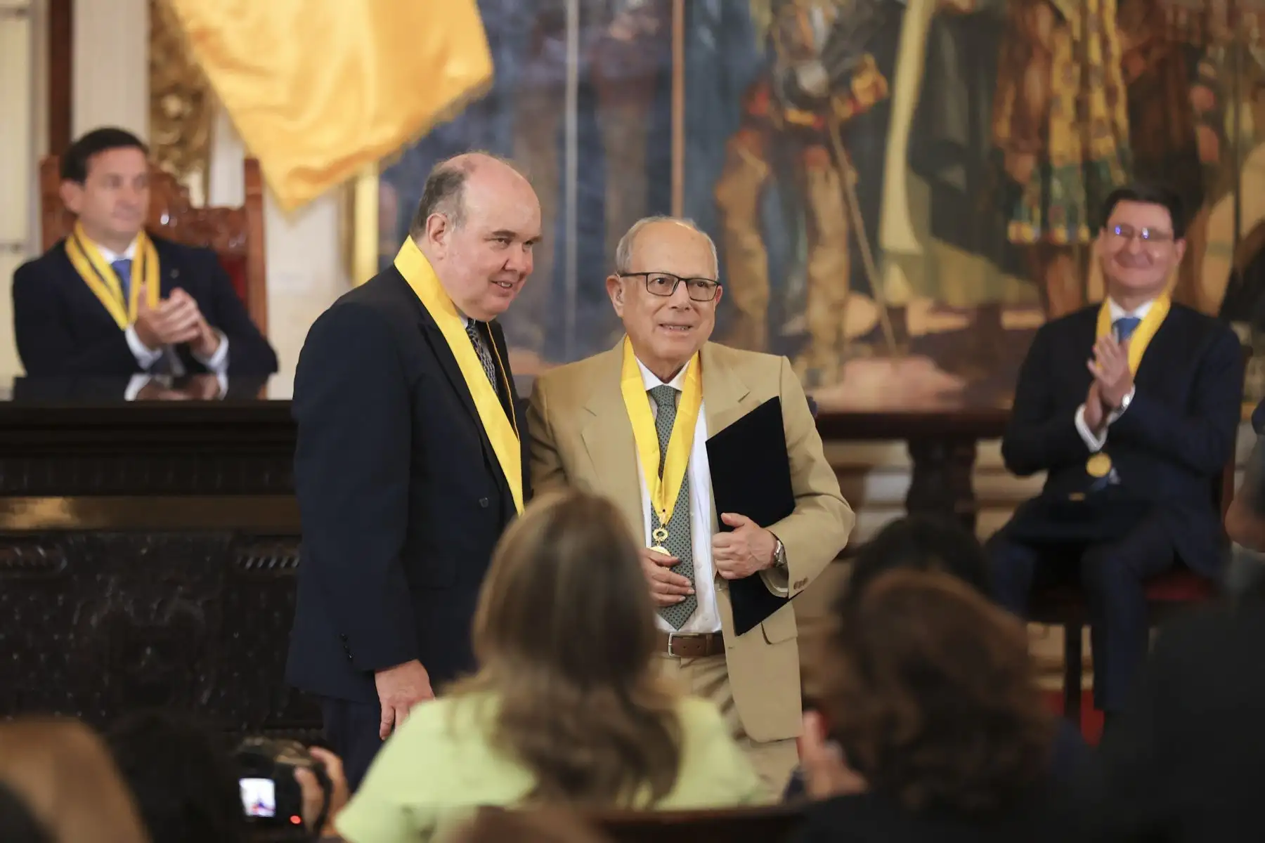 Se realizó la sesión solemne por el 490 aniversario de Lima con la presencia del alcalde Rafael López Aliaga y regidores municipales. Foto: ANDINA/Jhonel Rodríguez Robles