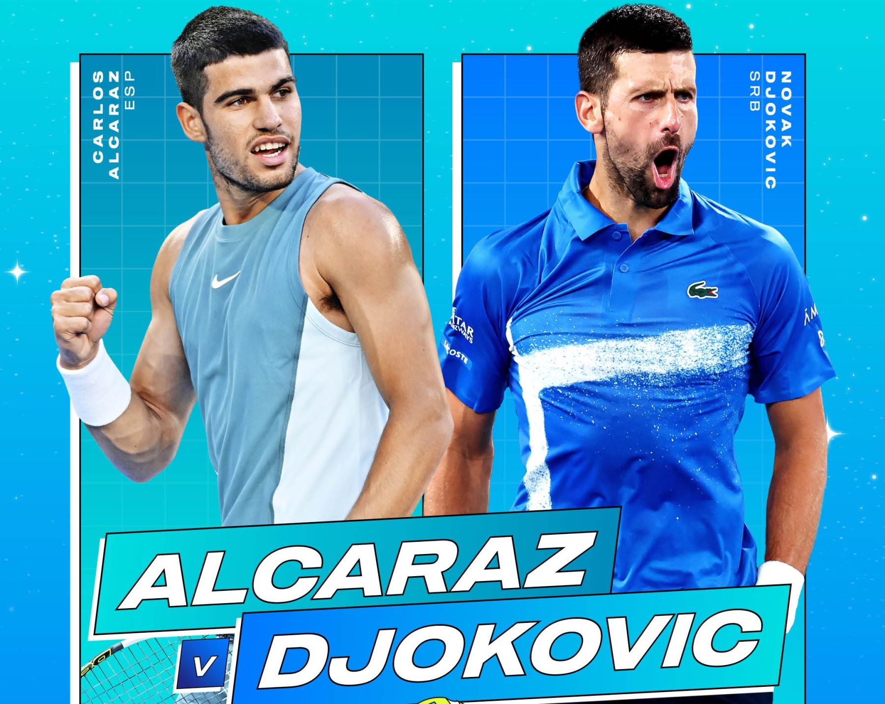 Djokovic y Alcaraz disputarán un partido imperdible