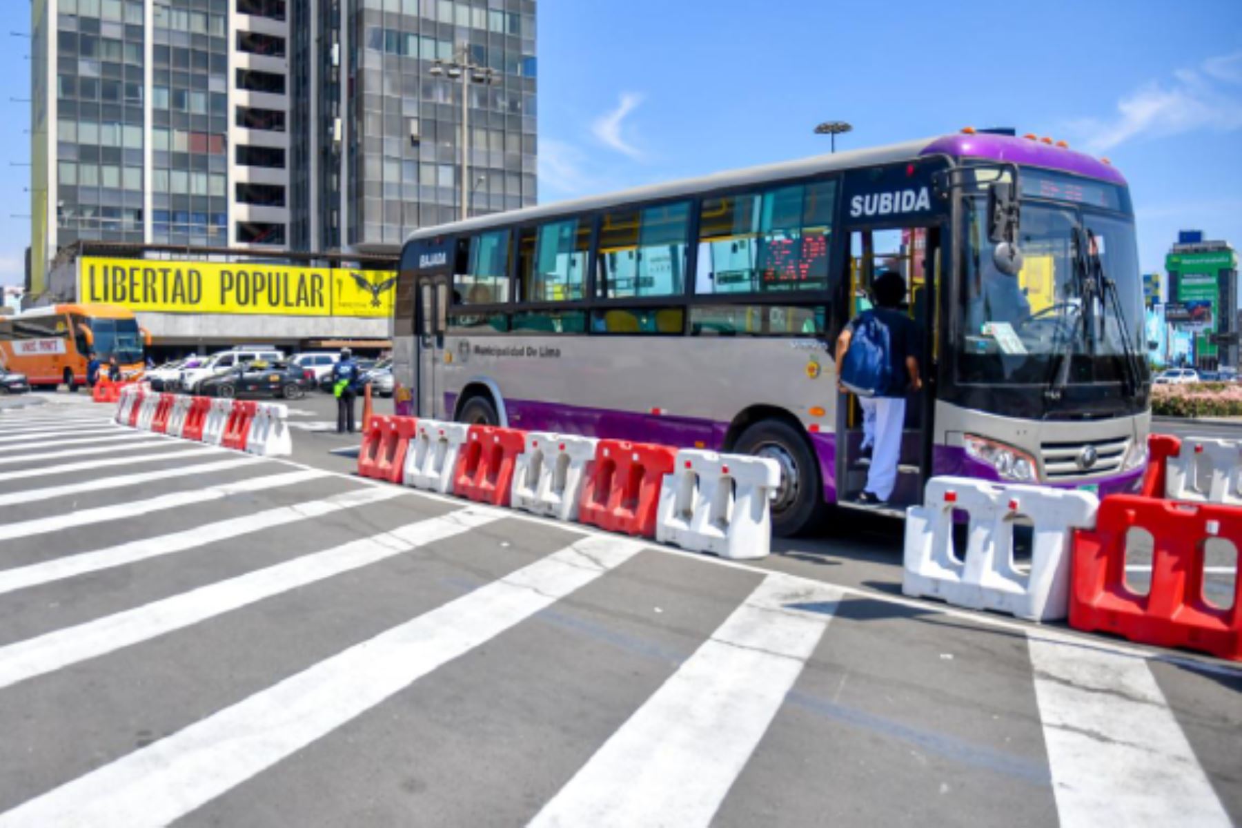 Corredor Morado: reubican paraderos en la plaza Grau para mejorar tiempos de viaje. Foto: ANDINA/Difusión.