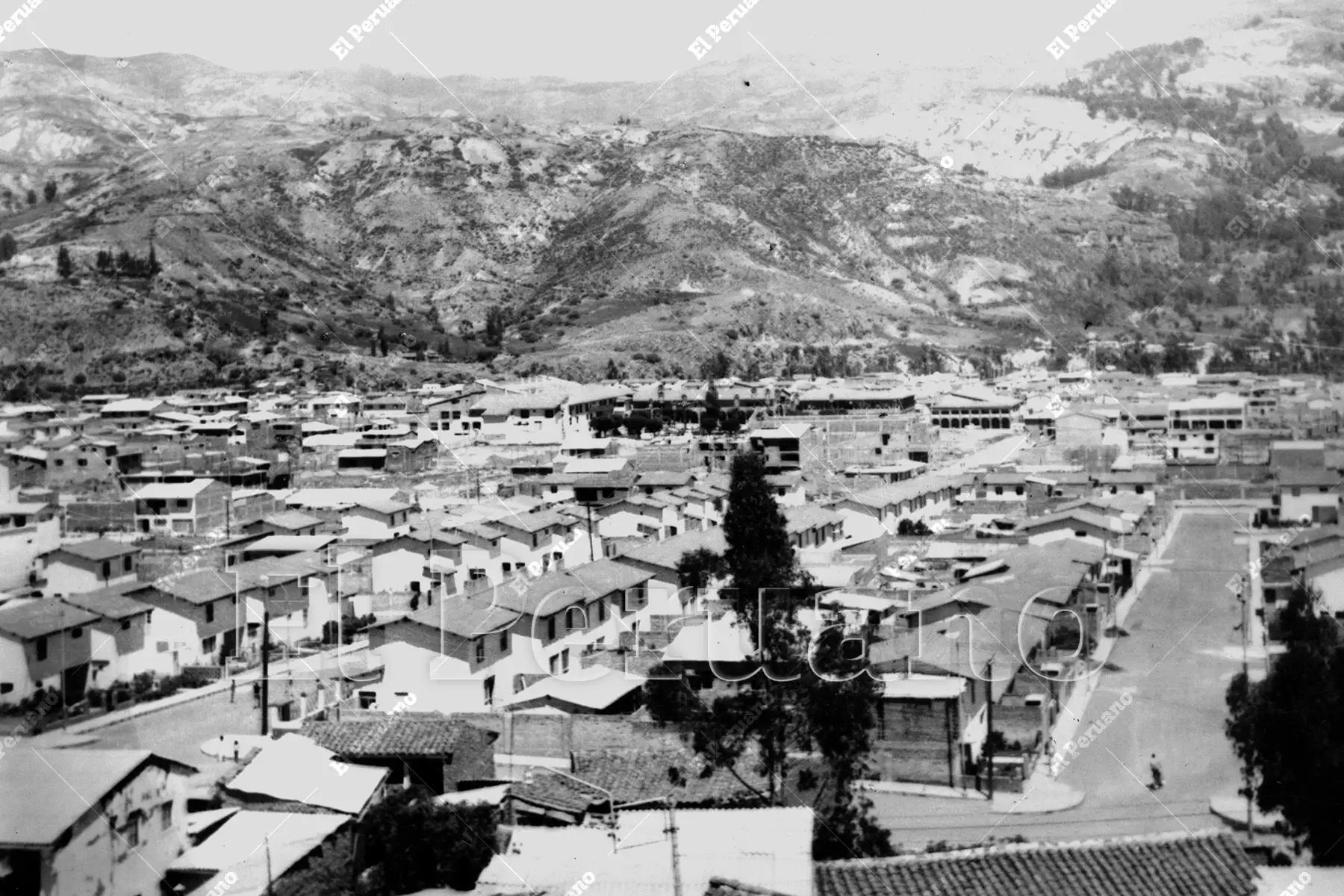 Áncash - 19 julio 1978 / Un aspecto panorámico de la ciudad de Huaraz. Foto: Archivo Histórico de El Peruano