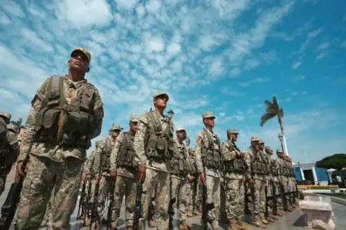 El ministro de Defensa, Walter Astudillo Chávez, anunció que se duplicará la presencia de efectivos de las Fuerzas Armadas, en Trujillo. Foto: MIndef.