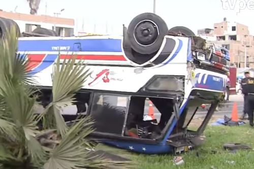 Accidente de tránsito en Lima norte: Captura TV