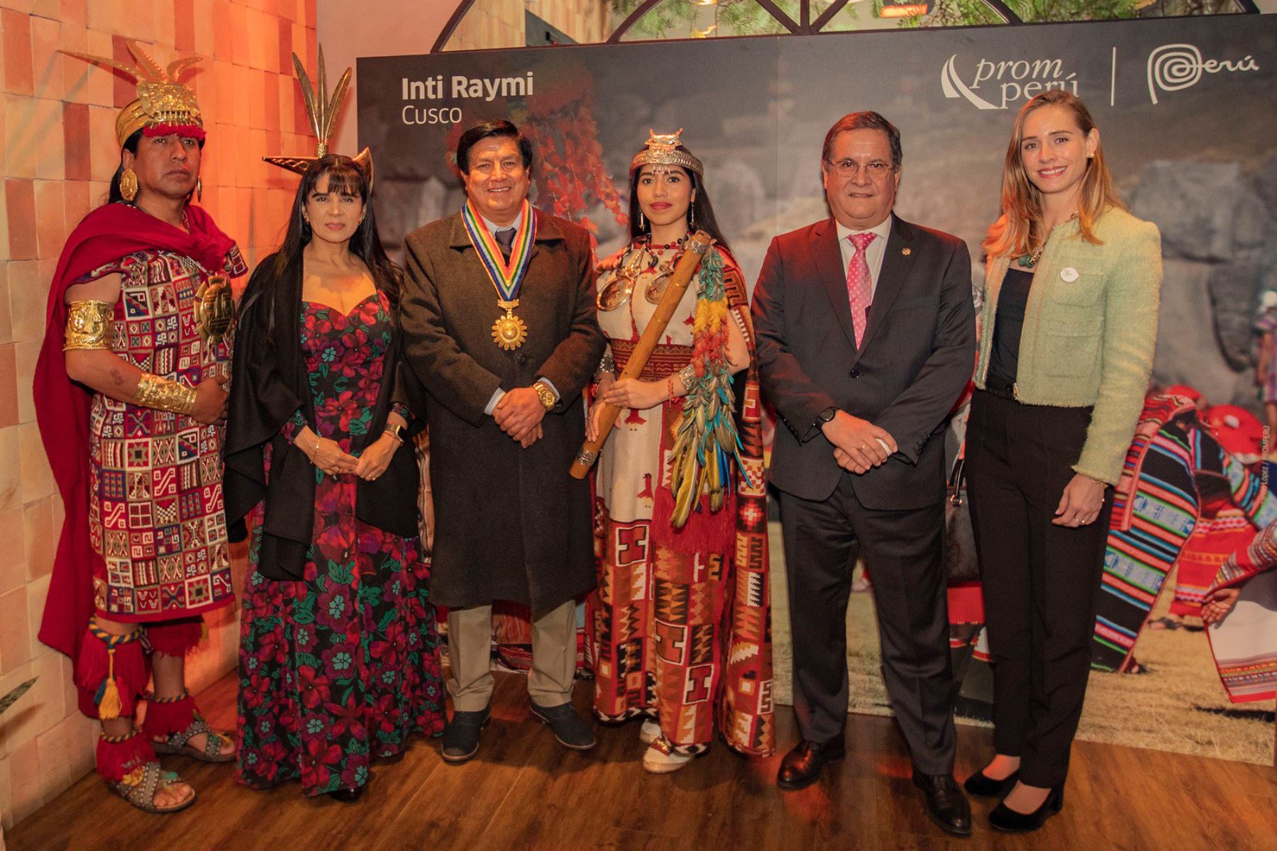 Ministra de Comercio Exterior y Turismo, Desilú León, anunció la presentación del Inti Raymi y la feria gastronómica "Perú Mucho Gusto" en Madrid, durante el encuentro de la industria turística más importante de Europa FITUR. ANDINA/Difusión