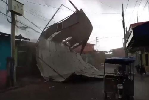 Las ráfagas de vientos superaron los 60 kilómetros por hora en la estación Santa Isabel, provincia de Alto Amazonas.