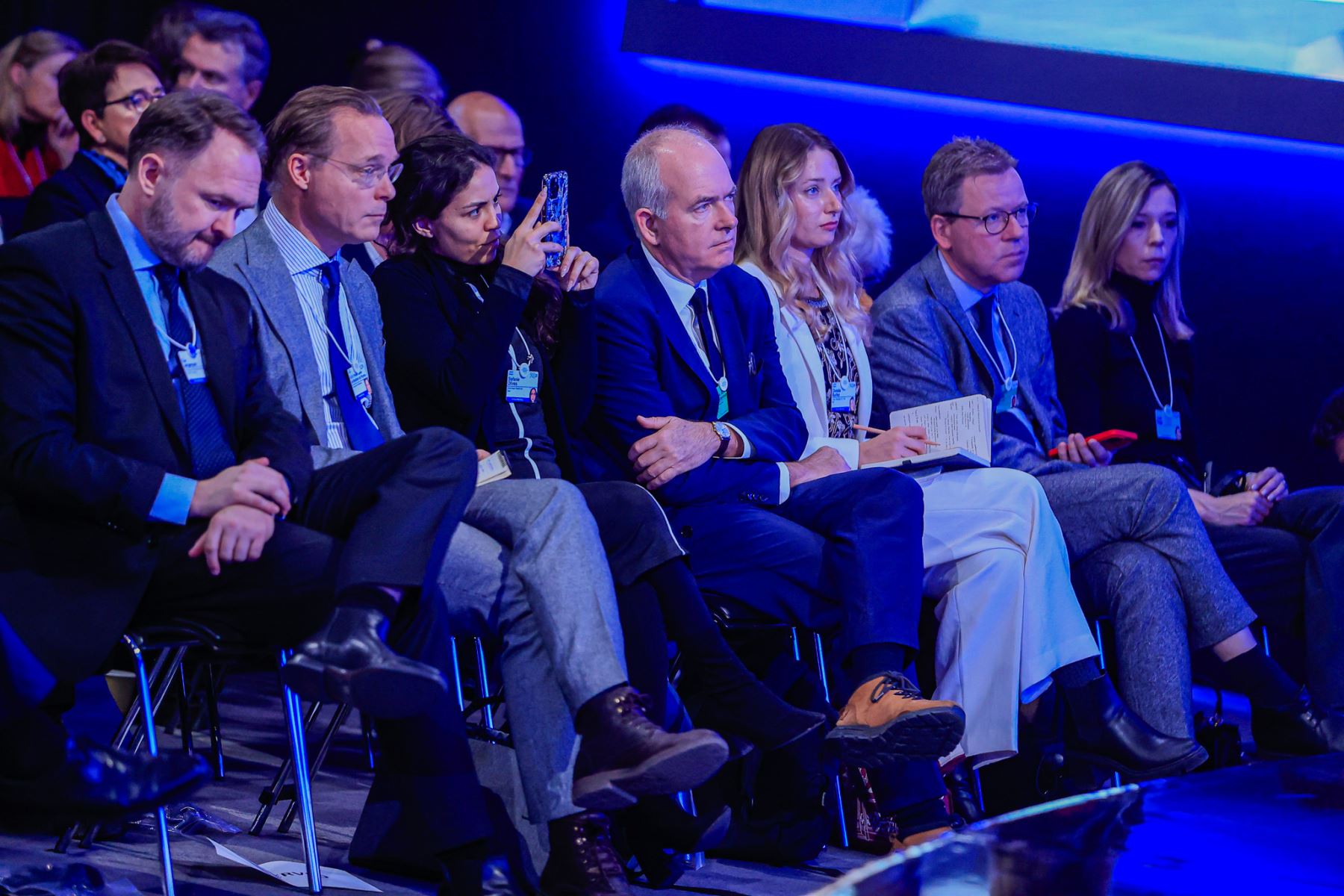 La presidenta de la República, Dina Boluarte, participa en la sesión de Alto Nivel sobre Transición Energética, durante la reunión del Foro Económico Mundial 2025 en Davos, Suiza. Foto: ANDINA/Prensa Presidencia