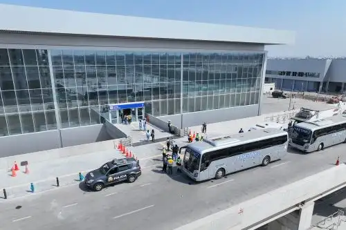 El viceministro Sutta destacó que el domingo 1 de junio el actual aeropuerto Jorge Chávez dejará de funcionar por un lapso de 12 horas, por lo cual se reprogramarán numerosos vuelos.Foto: LAP - Lima Aiport Partners
