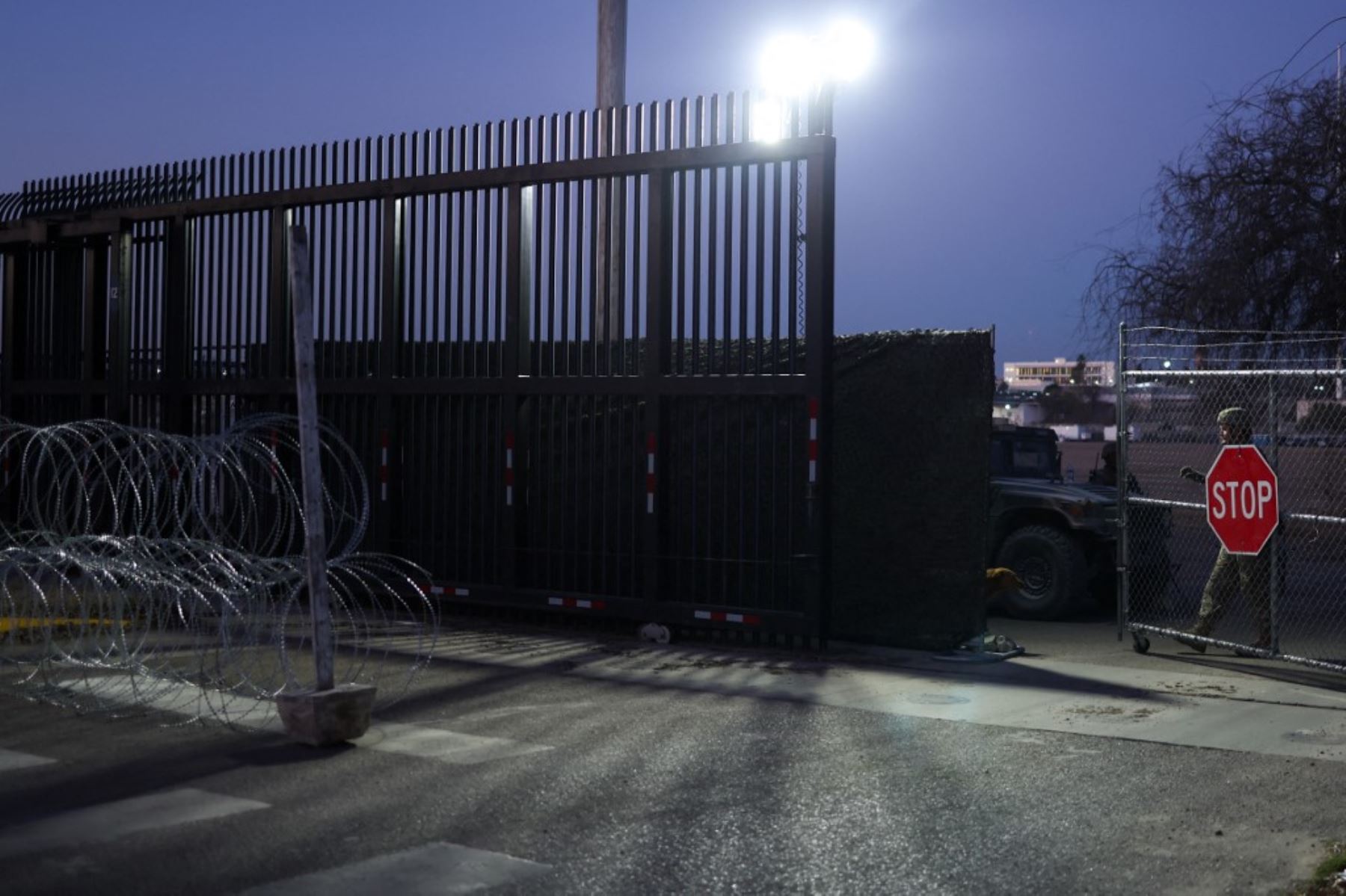 Frontera entre Estados Unidos y México en Eagle Pass, Texas, el 24 de enero de 2025. Foto: AFP