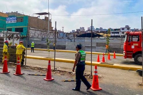 Para la próxima semana, se tiene previsto reabrir dos tramos de la av. Nicolás Ayllón, en el distrito de San Luis. Foto: ATU